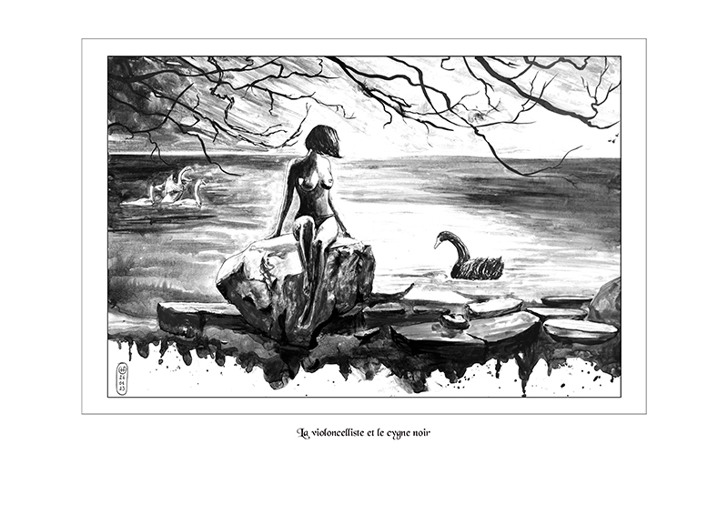 La violoncelliste et le cygne